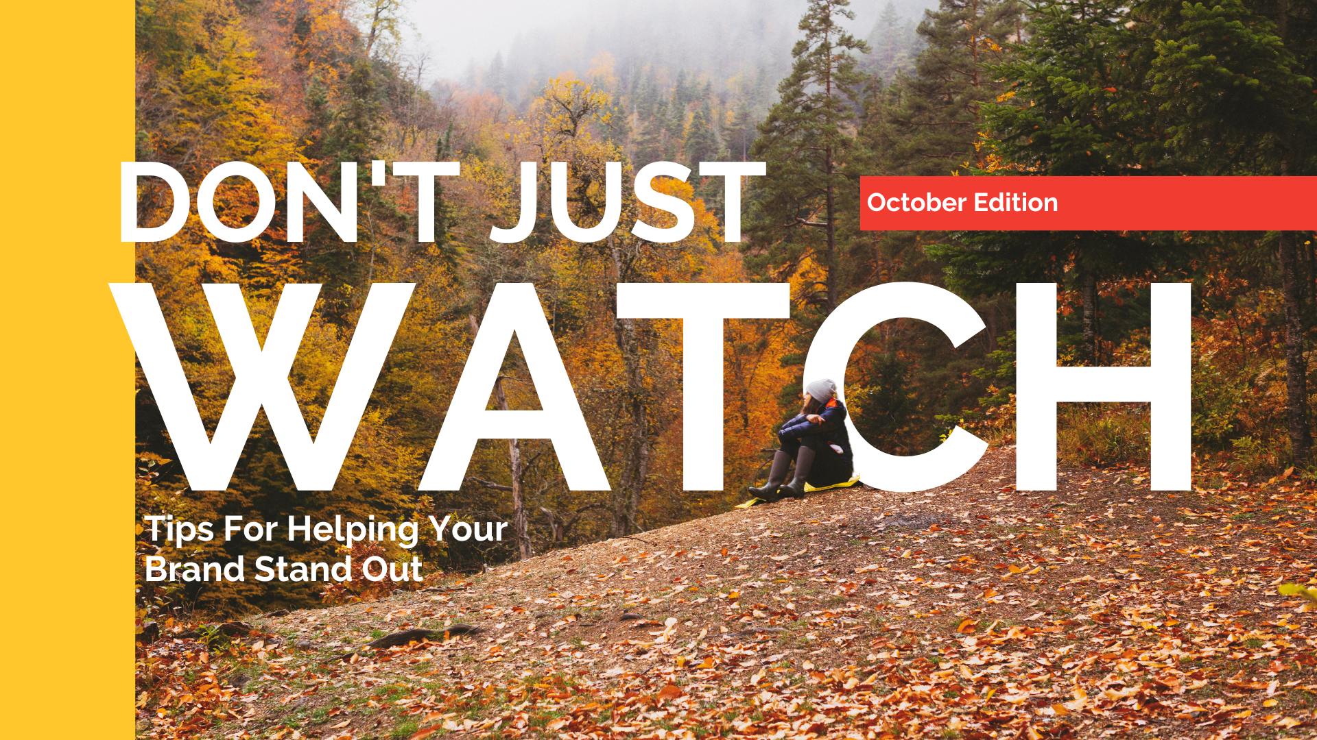 Don't Just Watch October Edition Graphic