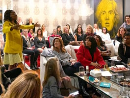 Women gathered at a Parlay House event